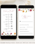 APRIL Digital Wedding Invitation Flower Design