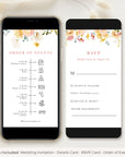 JUNE Flower Wedding Invitation Digital with Rsvp
