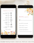 JUNE watercolor Flower Wedding Invitation Set Digital