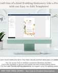 JUNE Flower Wedding Invitation Digital with Rsvp
