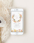 JUNE Digital Save the Date Flowers