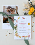 JUNE Floral Wedding Invitation Suite Template