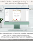 APRIL flower save the date with photo template