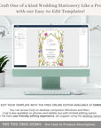 CHLOÉ Flower Wedding Invitation Template