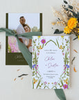 CHLOÉ Floral Save the Date Template with Photo