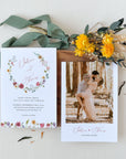 APRIL Wildflower Wedding Invitation Template