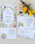 CHLOÉ Floral Wedding Invitation Card Set Printable