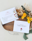 APRIL Floral Wedding Invitation Set Template