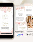 AURORA Rose Gold Animated Wedding Invitation Video Template
