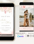 AURORA Rose Gold Save the Date Video Template