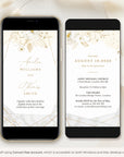 DORA Wedding Invitation Video Template - Ivory & Gold