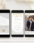 DORA Save the Date Video Template - Ivory & Gold