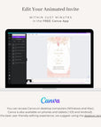 AURORA Rose Gold Animated Wedding Invitation Video Template