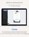ANTEA Wedding Invitation Video Template - Blush & Navy