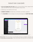 DORA Wedding Invitation Video Template - Ivory & Gold