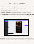 LUSTER Animated Birthday Invitation - Black