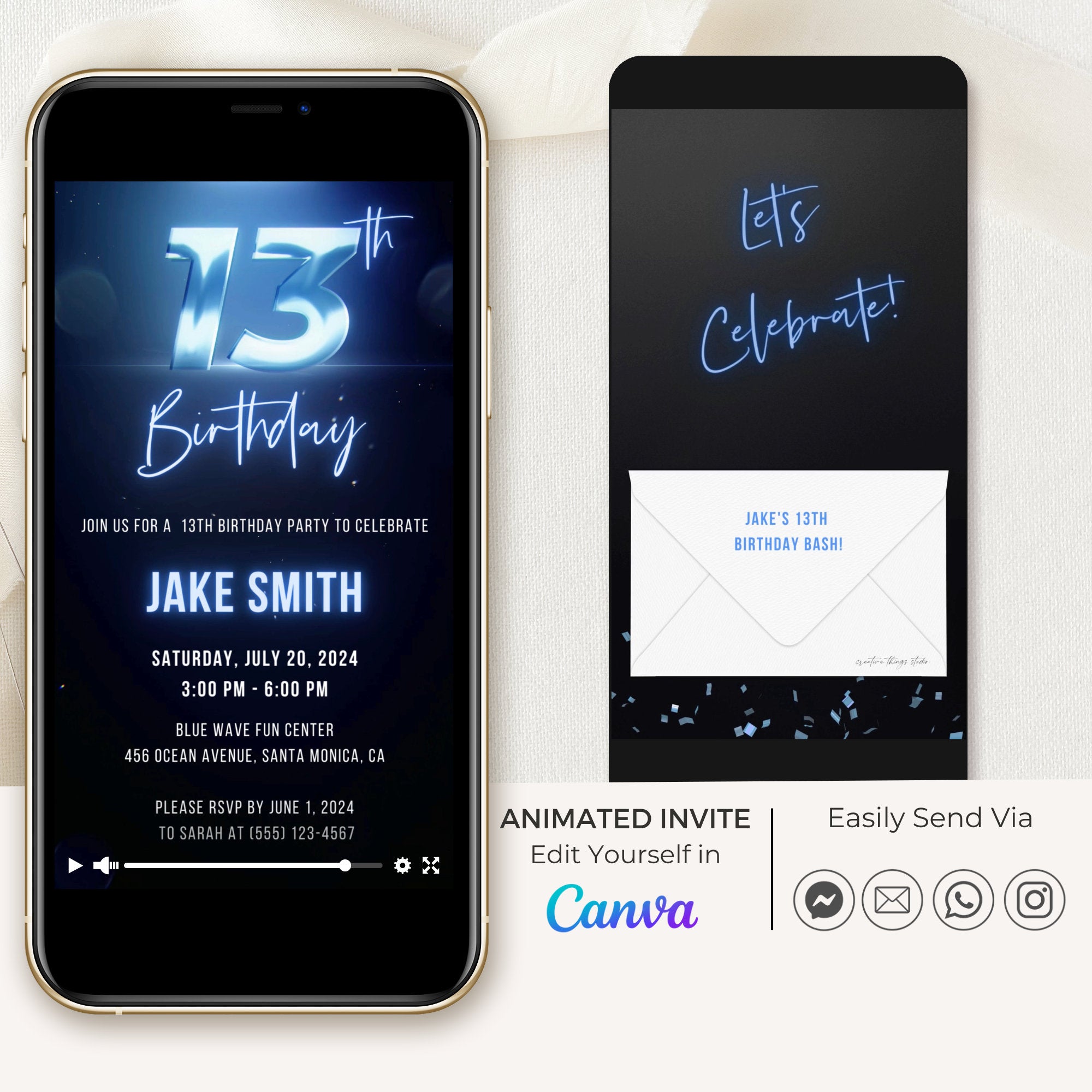 GLEAM 13th Birthday Invitation Video