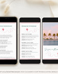 Tropical Floral Passport Birthday Invitation Video Template