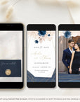 ANTEA Animated Save the Date Video Template - Blush & Navy