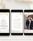 DORA Wedding Invitation Video Template - Ivory & Gold