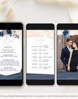 ANTEA Wedding Invitation Video Template - Blush & Navy