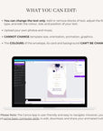 VIOLETTA Purple Wedding Video Invitation Template