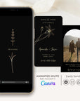 GIGLIOLA Save the Date Video Template - Black & Gold