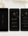 GIGLIOLA Wedding Invitation Video Template - Black & Gold