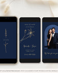 GIGLIOLA Save the Date Video Template - Navy & Gold