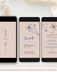GIGLIOLA Wedding Invitation Video Template - Blush & Navy