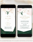 ANTEA Wedding Invitation Video Template - Blush & Emerald