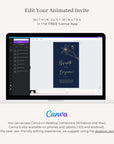 GIGLIOLA Wedding Invitation Video Template - Navy & Gold