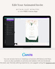 ANTEA Wedding Invitation Video Template - Blush & Emerald