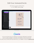 GIGLIOLA Wedding Invitation Video Template - Blush & Navy