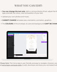 ANTEA Wedding Invitation Video Template - Black & Gold