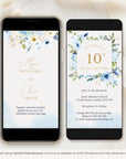 AZZURRA Dusty Blue Wedding Invitation Video Template