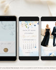 AZZURRA Dusty Blue Calendar Save the Date Video Template