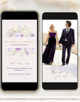 IRIS Purple Save the Date Video Template