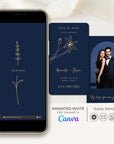 GIGLIOLA Save the Date Video Template - Navy & Gold