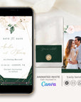 ANTEA Save the Date Video Template - Blush & Emerald