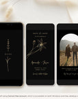 GIGLIOLA Save the Date Video Template - Black & Gold