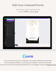 ANTEA Wedding Invitation Video Template - Black & Gold