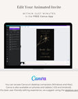 GIGLIOLA Save the Date Video Template - Black & Gold