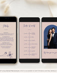 GIGLIOLA Wedding Invitation Video Template - Blush & Navy