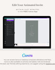 LAURA Wedding Invitation Video Template - Sage & Blush