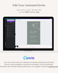 GIGLIOLA Wedding Invitation Video Template - Sage & Blush