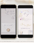 IRIS Purple Save the Date Video Template