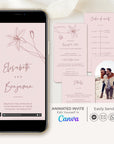 GIGLIOLA Wedding Invitation Video Template - Pink