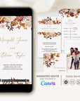 MARIGOLD Fall Boho Wedding Invitation Video Template