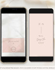 LAURA Save the Date Video Template - Blush Pink